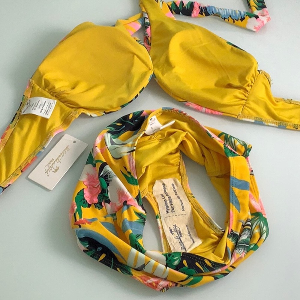 Beach Joy Bikini Tropical High waisted bikini size small NWT - Picture 10 of 16